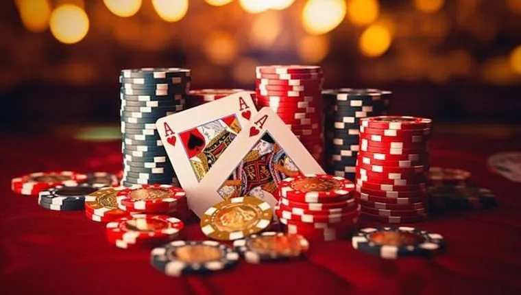 Person thoughtfully planning their moves in an online casino game, highlighting responsible playtime strategy