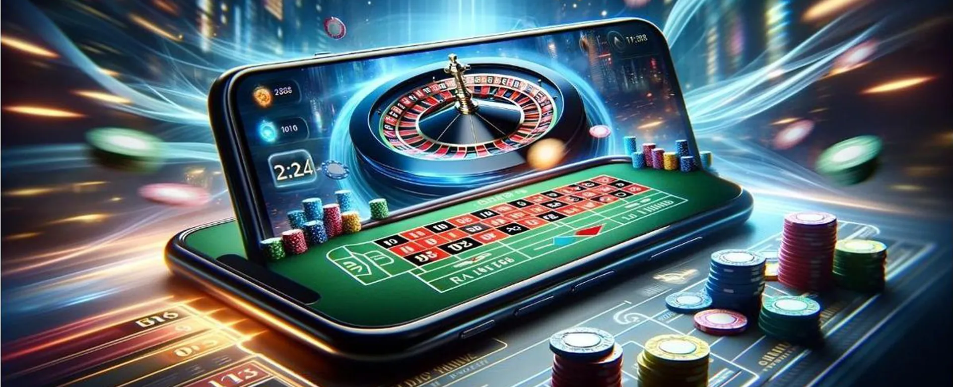 Player enjoying original online casino games on a vibrant screen, emphasizing fun and big wins with Playtime's golden and deep blue color scheme.
